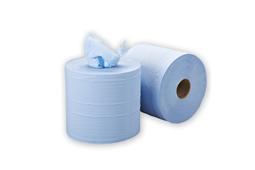 1. Blue 3 ply centrefeed roll 150m