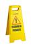 A-Sign caution wet floor both sides