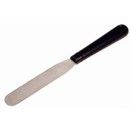 Palette knife with a straight flexible 4" stainless steel blade with a plastic handle