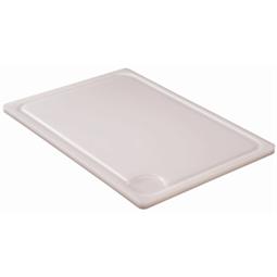 Hygiplas chopping board with groove and feet