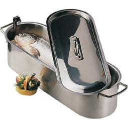 Vogue fish kettle with insert drainer plate 24"