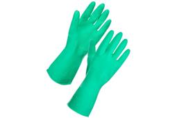 Shield household rubber gloves green large