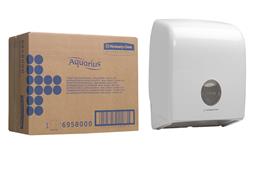 Aquarius toilet tissue dispenser single mini jumbo white