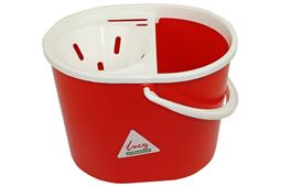 Lucy oval mop bucket complete with sieve red 7L