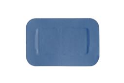 Blue detachable plasters large patch 75mm x 50mm
