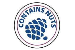 Contains nuts labels