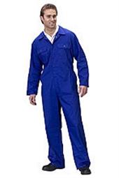 01 Regular poly cotton boilersuit royal blue size 40