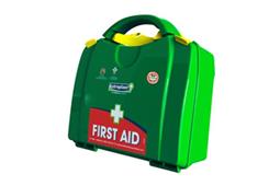 Wallace Cameron large first aid kit green BSI compliant.