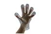 Polythene gloves non-sterile in poly dispenser clear medium. 100 gloves