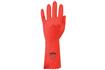 Optima (ENISO374-1:2016 Type A) mediumweight rubber glove 30cm red large 1 pair