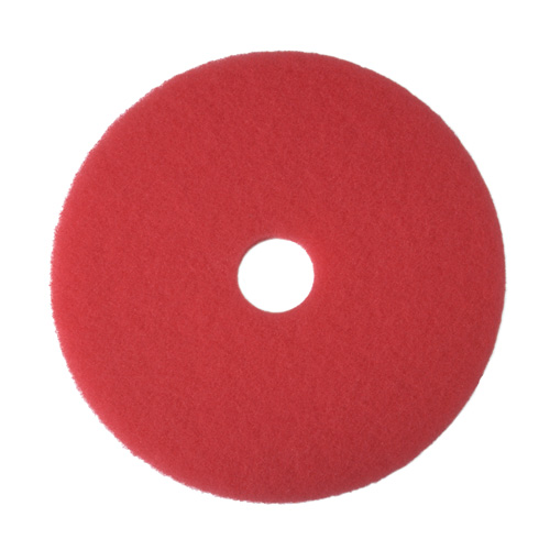 Red spray cleaning floor pads 12"