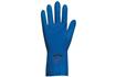 Optima (ENISO374-1:2016 Type A) mediumweight rubber glove 30cm blue large 1 pair