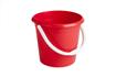 Plastic bucket 10L red