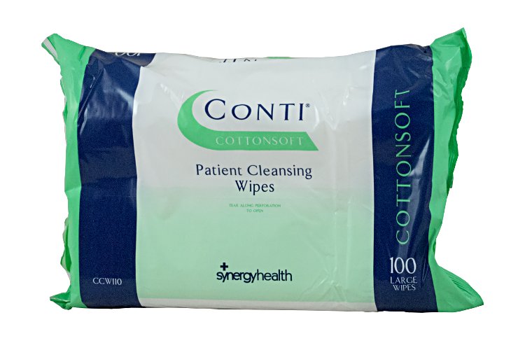 01 Conti cottonsoft patient cleansing wipes - front