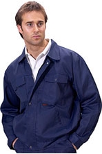 01 Super Click drivers jacket navy blue 34"