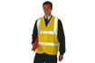Proforce high visibility 2-band waistcoat class 2 yellow extra large
