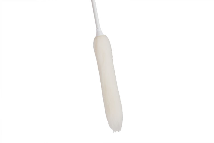 Plain Flick Duster (white plastic handle)