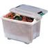Araven food storage unit with colour coded clips 50L