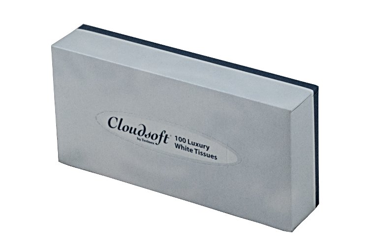 01 Cloudsoft dispenser pack white tissues - front
