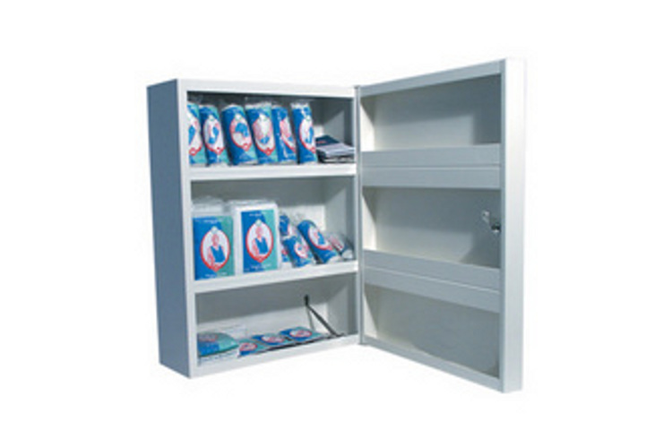 Wallace Cameron first aid cabinet 1-50 person metal.
