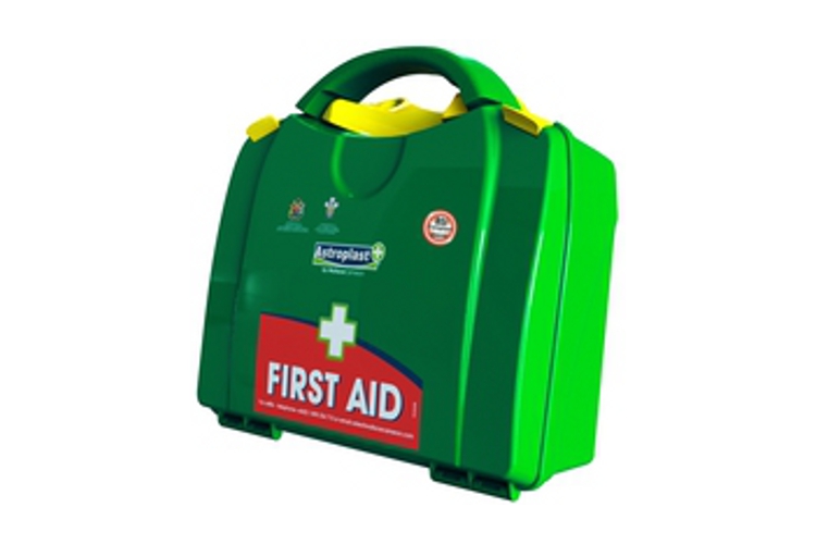 Wallace Cameron medium first aid kit green BSI compliant.