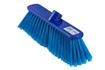 Deluxe broom head soft bristle blue 12" (30cm).