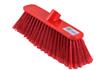 Deluxe broom head soft bristle red 12" (30cm).
